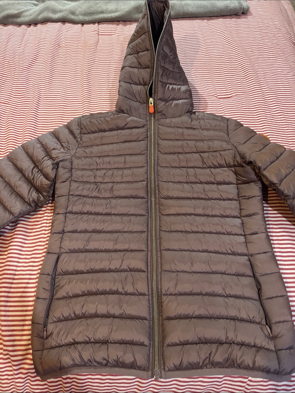 SAVE THE DUCK Kids Hooded Puffer Jacket - blush pink